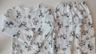 naai zelf een set meisjes  winter pyjama