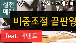 (실전매매) 비중 조절 끝판왕 / feat.비덴트 / 하락장에서는 반드시 비중조절을 철저히 하세요