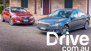 2015 Ford G6E Turbo v Holden Calais V V8 | Drive.com.au