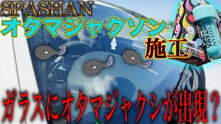 SPASHAN オタマジャクソン施工！水滴がオタマジャクシみたいに流れ落ちる！