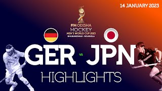 FIH Odisha Hockey Men's World Cup 2023 - Short Highlights : Germany vs Japan | #HWC2023