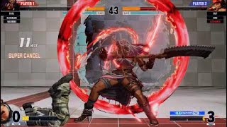 KOF15　新キャラ　ダーリィ・ダガー　13Hit5割コンボ　速いサムライキャラが新しい