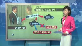 남북 정상회담 회의록 공방 / YTN