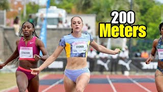 Full Race|| Abby Steiner Goes Crazy Over 200m Dismissing Her Competitors