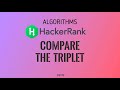 #3 Compare the Triplets | Hackerrank Algorithms Solution