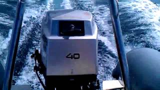 Accelerazione novamarine rh400+mariner 40 cv