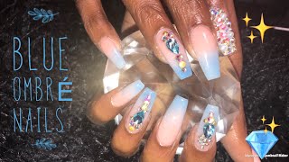 Nude Ombre Nails Acrylic Coffin Nails