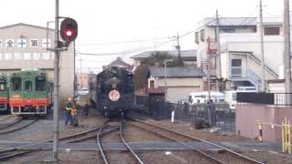 【DLもおか号終着駅真岡着】SL・DLもおか号入れ替え作業 その2 【SLの町真岡】