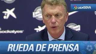 Rueda de prensa de David Moyes tras el Málaga CF (3-1) Real Sociedad