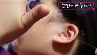 ASMR [Real Series] 솜털귀이개 몰아보기/ a collection of fluffy ears/ 綿毛耳かき部分集