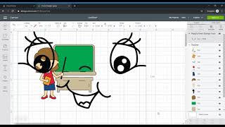 Adding a Peachy Keen Stamps Digital Face in Cricut Design Space