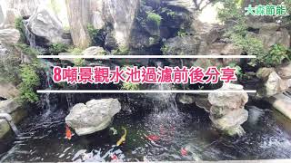 #8噸景觀水池過濾分享#景觀池過濾系統#魚池過濾系統#koi filter system#koi#koi pond