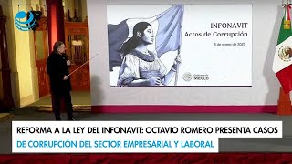 Reforma a la Ley del Infonavit: Romero presenta casos de corrupción del sector empresarial y laboral