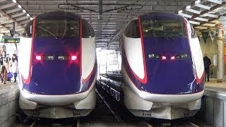 E3系2000番台 山形新幹線 つばさ156号 新庄駅発車 160827