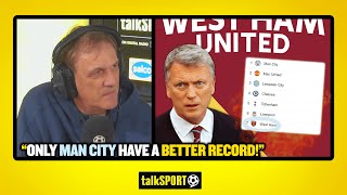 "ONLY MAN CITY HAVE A BETTER RECORD!" Tony Cascarino is full of praise for David Moyes and West Ham