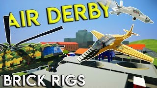 HUGE MULTIPLAYER AIR DEMO DERBY! - Brick Rigs Gameplay Challenge & Creations