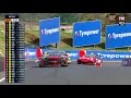 dodge challenger ta2 vs porsche cup car great battle