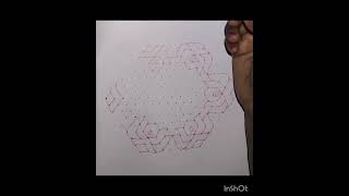 17*9 flower rangoli design #simple rangoli#