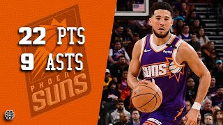 Devin Booker 22 pts 9 asts vs Heat 24/25 season