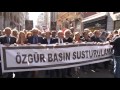 gazeteciler Özgür basın susturulamaz dedi