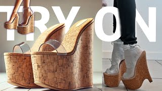 [4k] POV | Summer | Try-On | High Heel Platform Wedges