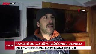 Kayseri'de 4,9 şiddetinde deprem!