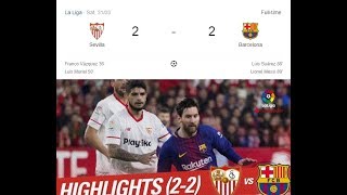 Sevilla Vs Barcelona 2-2 | All Goals | 31/03/2018 |HD