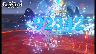This is what Kokomi with 169% crit damage looks like...