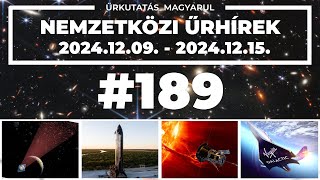 Nemzetközi űrhírek | 2024/49 | #189 |  ŰRKUTATÁS MAGYARUL