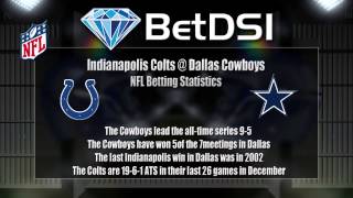 Indianapolis Colts vs Dallas Cowboys Odds | NFL Betting Predictions