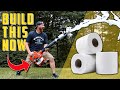 How to make your own DIY toilet paper throwing device from a leaf blower