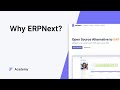 Why ERPNext? - An introduction to the Community-Driven Open Source ERP Software