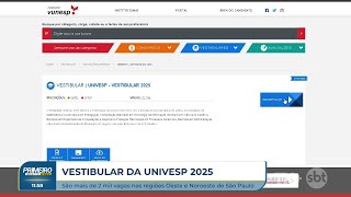 Univesp abre inscrições para vestibular 2025; nas regiões oeste e noroeste são mais de 2 mil vag