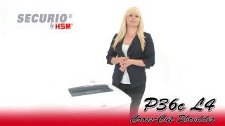 HSM Securio P36c L4 Cross-Cut Shredder