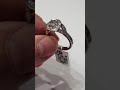 0.97ct g vs2 gia rare just under 1ct firey ideal cut diamond engagement or dress ring.