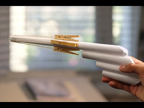 How To Make a Paper Rubber Band Gun How To Make a Paper Rubber Band Gun