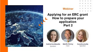 Webinar: How to prepare a successful application for an ERC grant (Part 2)