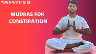 Yoga with Giri - Mudras for Constipation || Beginner's yoga