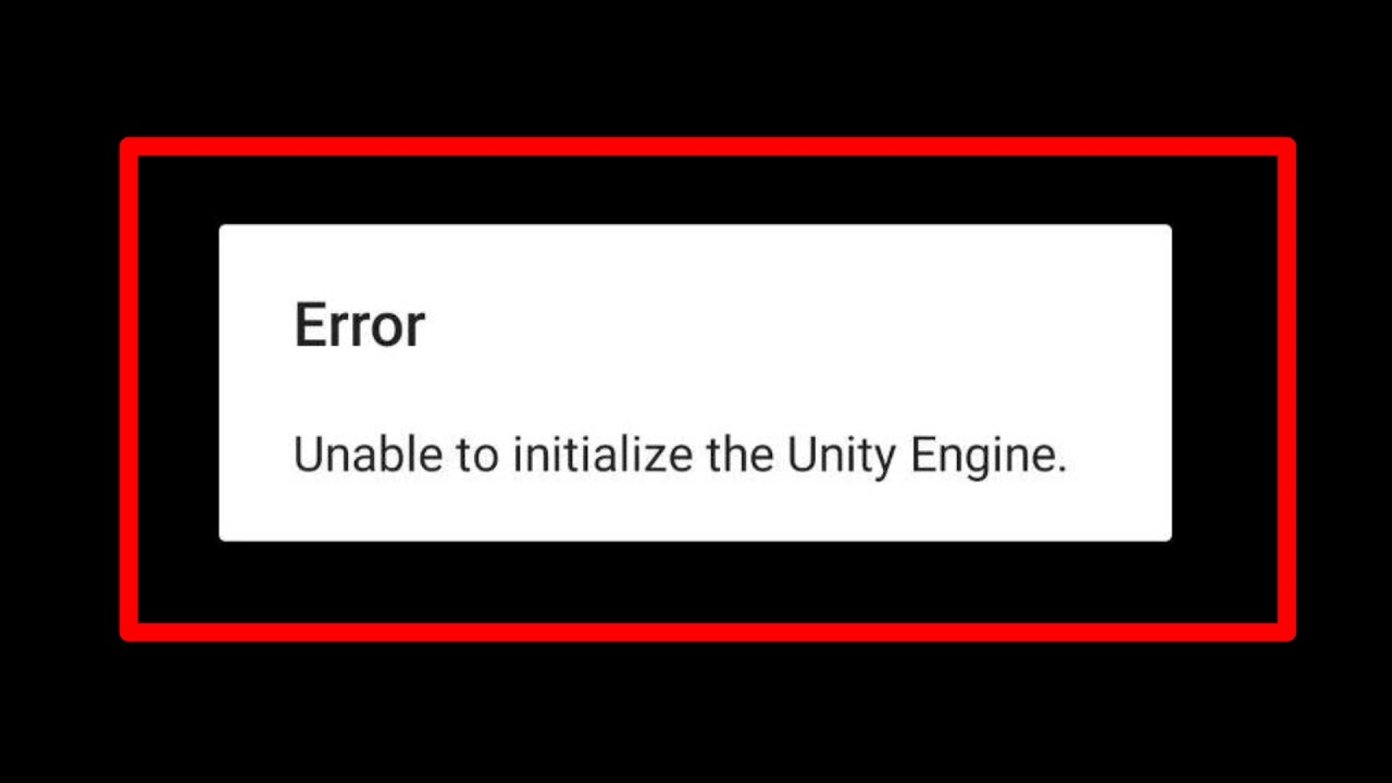 Fix Unable To Initialize The Unity Engine Error Problem In Car Parking ...