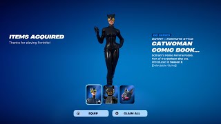 How To Get Catwoman Comic Book Skin NOW FREE In Fortnite! (New Catwoman)