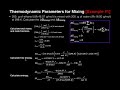 Thermodynamic Parameters of Mixing | Example Calculations #1