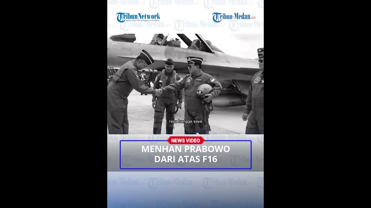 AKSI Prabowo Saat Terbang Dengan Pesawat Tempur F16 TNI AU - YouTube