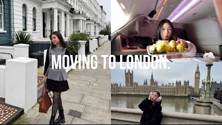 Moving to London | Christmas in London, Plane vlog, Study abroad, Exploring the city