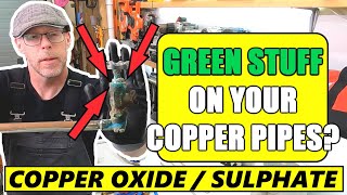 Blue / Green Corrosion On Copper Pipe Fitting