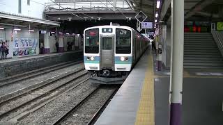 中央本線211系2000番台 普通塩山行 甲府発車