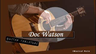 Guitar Tab Doc Watson Deep River Blues Tutorial Sheet Lesson Imn