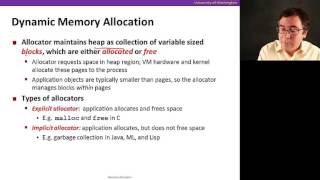 Memory Allocation, Video 1: Introduction