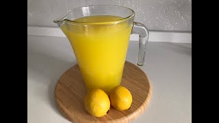 Ev yapımı limonata 🔥 2 portakal 1 limon ile 3 LİTRE limonata 🍋