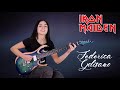 aces high iron maiden solo cover by federica golisano with cort x700 duality