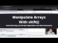 Manipulate Arrays With shift (Basic JavaScript) freeCodeCamp tutorial
